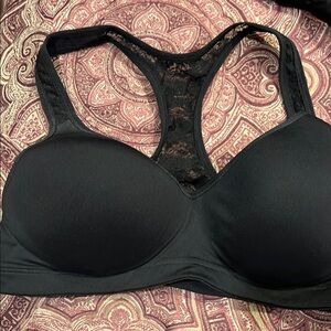 Victoria's secret Pink Black Lace Racerback Bra